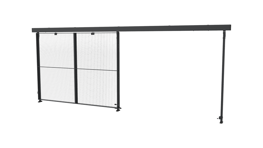 3段レール付きトリプルスライドドア