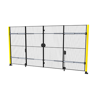 一体型ヒンジ付きスライドドア