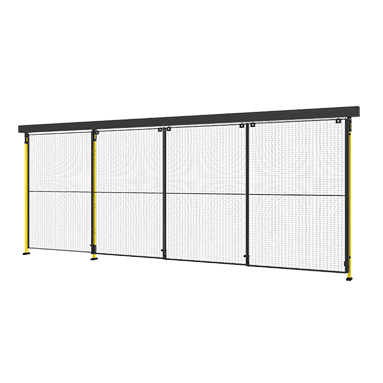 3段レール付きトリプルスライドドア