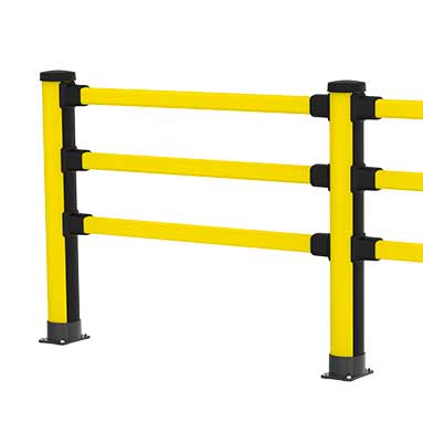 エッセンシャル・ペデストリアン・バリア（三段レール仕様）