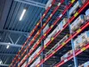 Mesh shelving used to keep goods in place and stacked