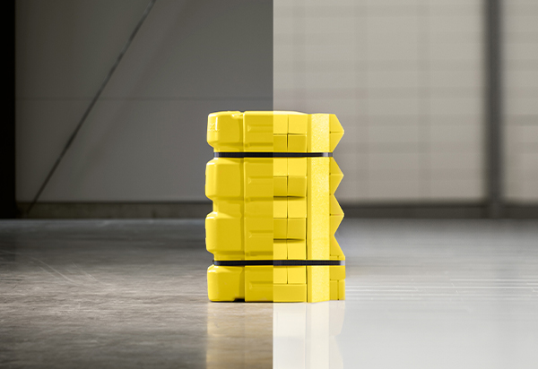 施設内の柱を守るコラムガードのご紹介