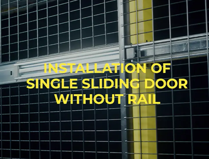 Single Sliding Door without rail - The perfect choice for truck traffic  Single Sliding Door without rail - The perfect choice for truck traffic