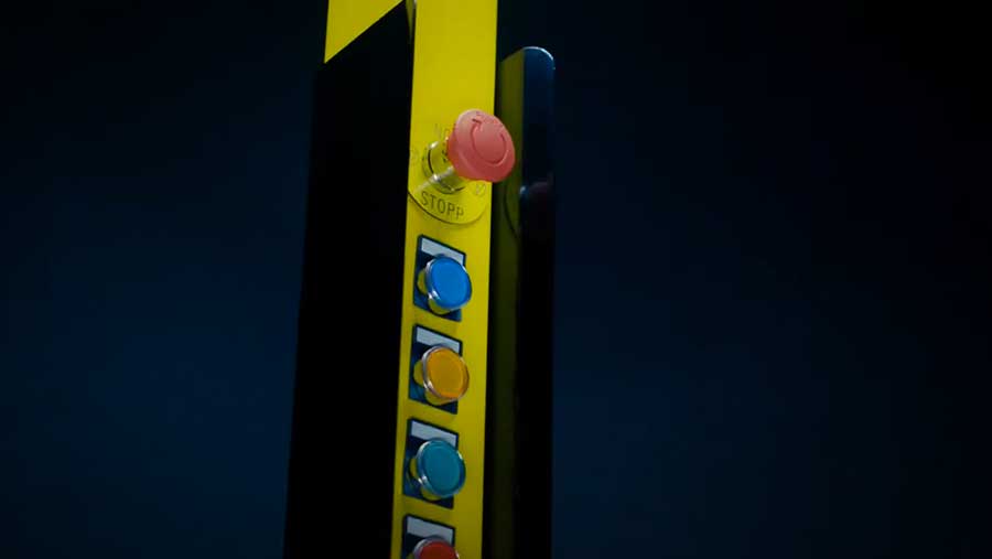 プッシュボタン用 安全柵ポスト（柱)